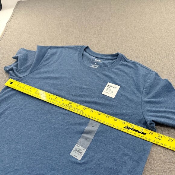 New! (2) Mens Sonoma Goods Essential Tee Shirt Blue & Gray Medium Cotton Blend - Picture 8 of 11